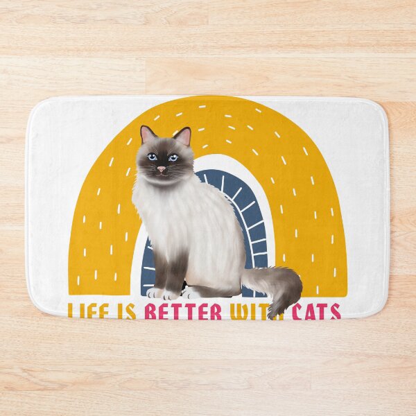 Item preview, Life is better with cats Birman Cats pet  designed and sold by taogiauco.