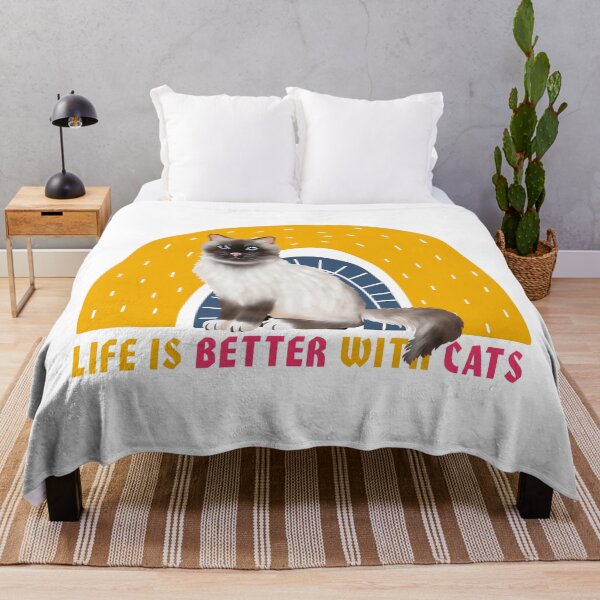 Item preview, Life is better with cats Birman Cats pet  designed and sold by taogiauco.