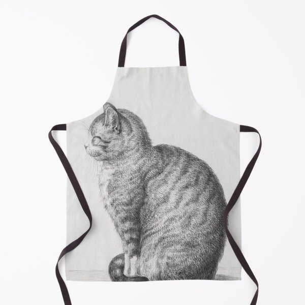 Item preview, Cat Art, Black and White Vintage Art designed and sold by vintagevivian.