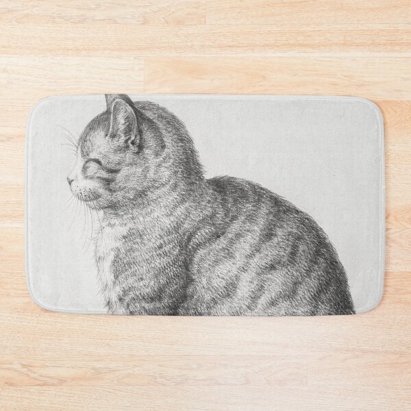 Item preview, Cat Art, Black and White Vintage Art designed and sold by vintagevivian.