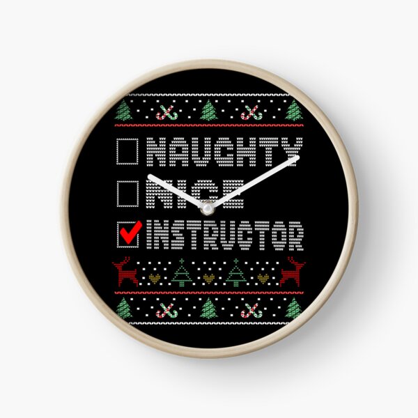 Item preview, Naughty Nice Instructor, Matching Christmas Group Pajama design designed and sold by Merchking1.