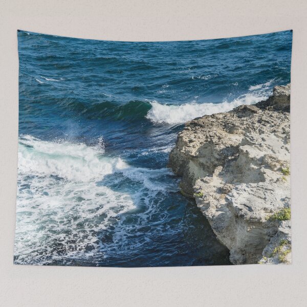 Item preview, Seaside Bliss - Sitting on the Rocks Watching the Rolling Surf designed and sold by Georgia Mizuleva.