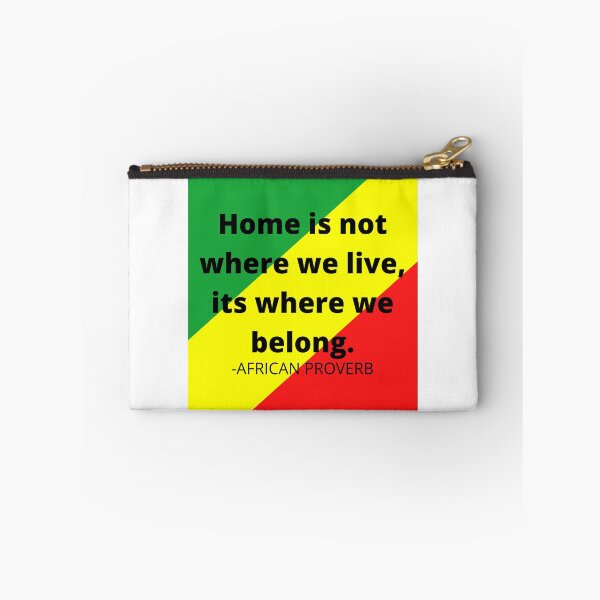 Item preview, African proverb. Home is not where we live, its where we belong. designed and sold by AfricanProverbs.