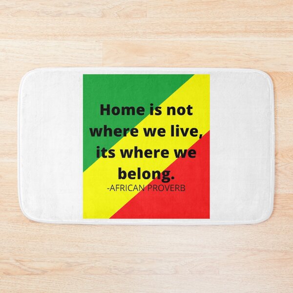 Item preview, African proverb. Home is not where we live, its where we belong. designed and sold by AfricanProverbs.
