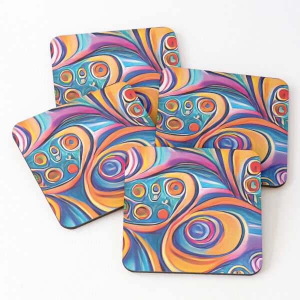 Item preview, Vibrant Life Abstract Digital Paintings designed and sold by ThinkFun! Design.