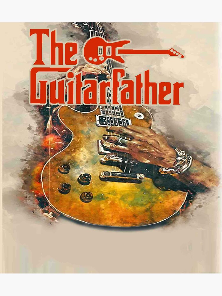 "The guitar father vintage" Sticker for Sale by HinrichSchindl Redbubble