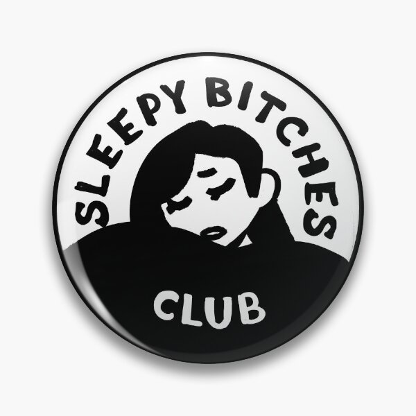 Item preview, Sleepy Bitches Club Black and White Version designed and sold by somniferink.