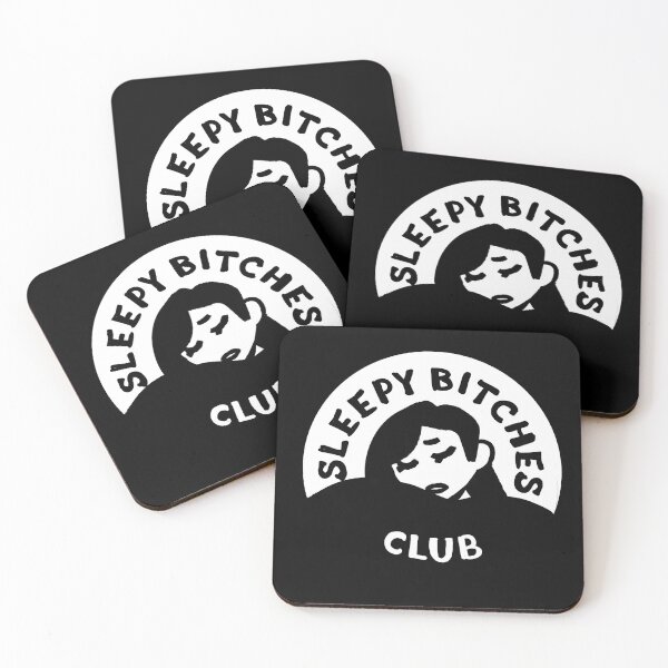 Item preview, Sleepy Bitches Club Black and White Version designed and sold by somniferink.