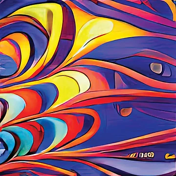 Imagen de la obra Vibrant Life Abstract Digital Paintings de ThinkFun! Design