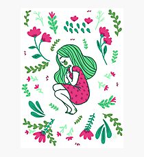 Garden Girl Photographic Print