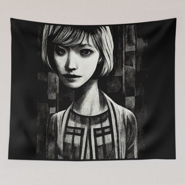 Item preview, Long Neck Woman VHS Horror Manga designed and sold by Organic Creeps.