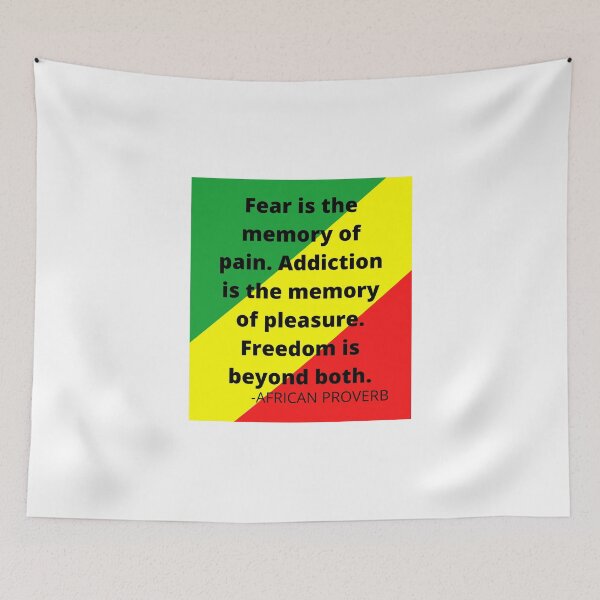 Item preview, African proverb- pain, pleasure, and freedom designed and sold by AfricanProverbs.