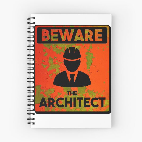Item preview, Beware of Architect Art Design designed and sold by Panda Branda.