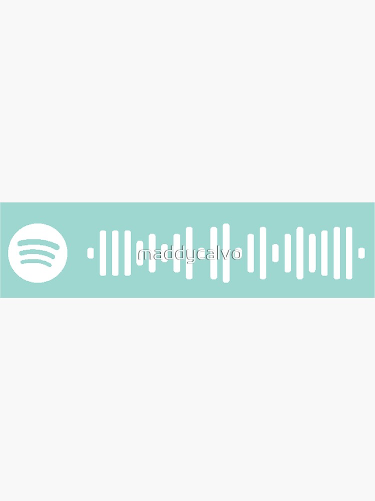  tek it sped up version by cafun spotify code sticker for sale by