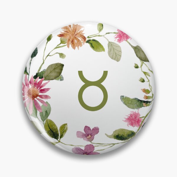 Item preview, Floral Border Taurus Zodiac designed and sold by Hellofriendco.