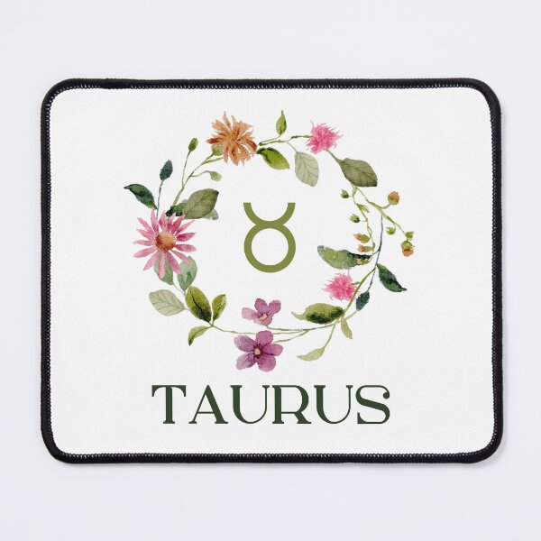 Item preview, Floral Border Taurus Zodiac designed and sold by Hellofriendco.
