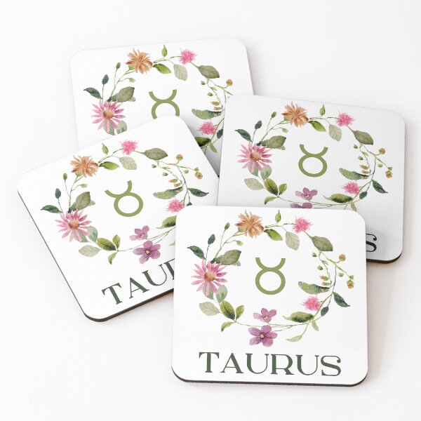 Item preview, Floral Border Taurus Zodiac designed and sold by Hellofriendco.
