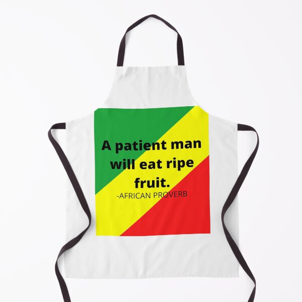 Item preview, African proverb. A patient man will eat ripe fruit. designed and sold by AfricanProverbs.