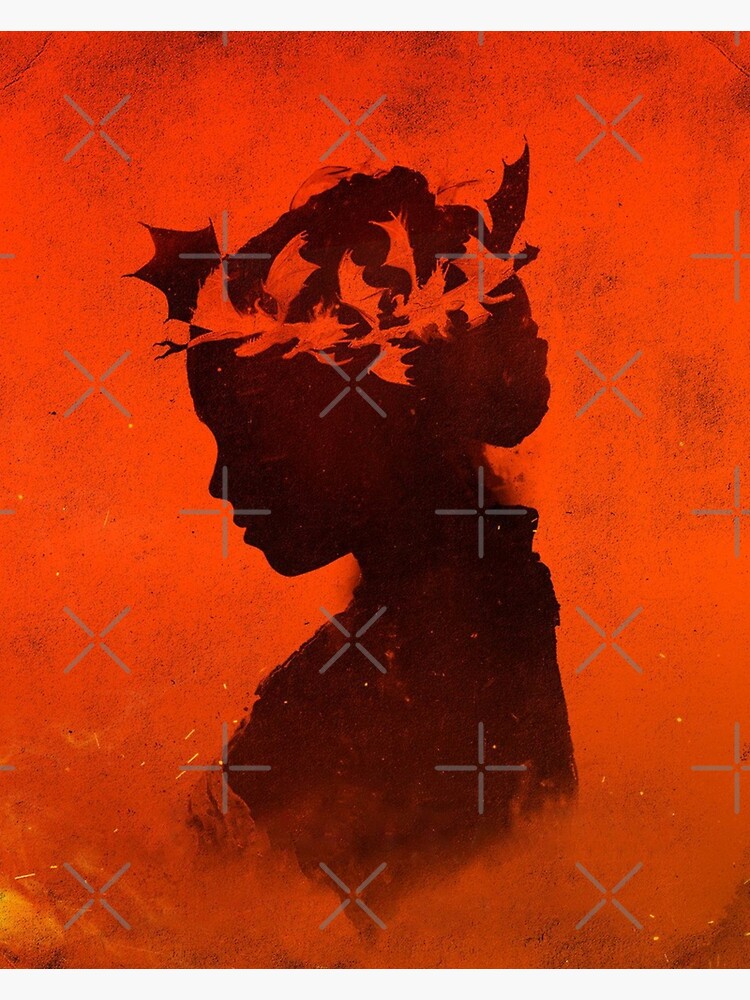 "red queen with dragon crown" Poster for Sale by mindybubble Redbubble