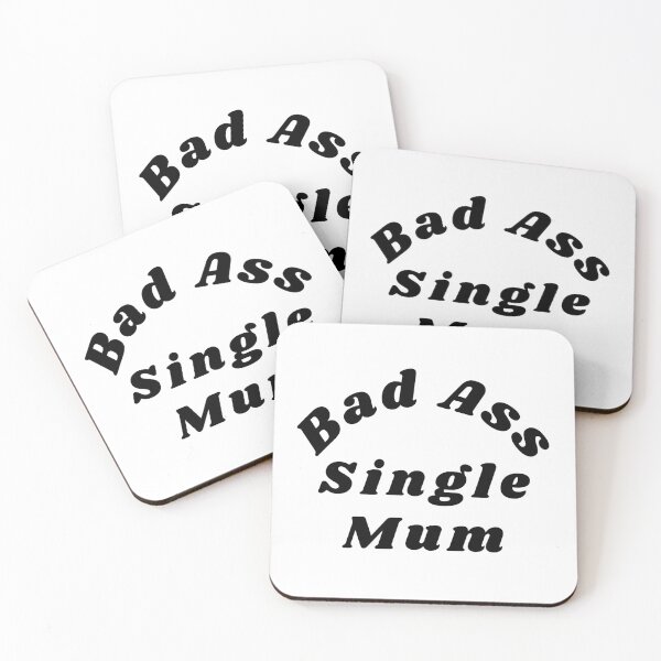 Item preview, Bad Ass Single Mum. Funny NSFW Inappropriate Mum Saying designed and sold by That Cheeky Tee.
