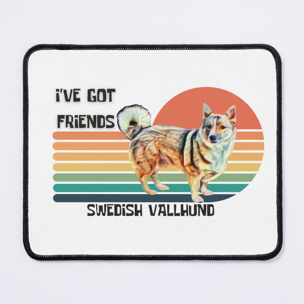 Item preview, I've got friends swedish vallhund Retro design designed and sold by AeroPlanet247.