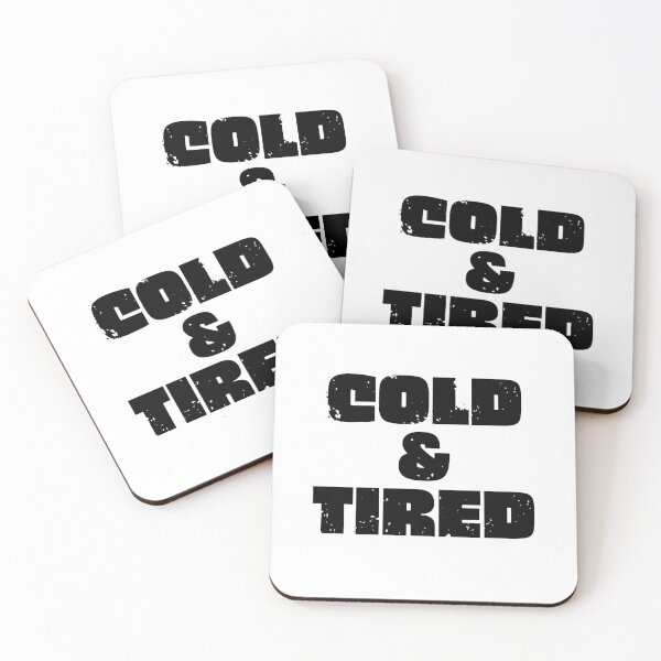 Item preview, Cold And Tired. Retro Vintage Grunge Design For Winter designed and sold by That Cheeky Tee.