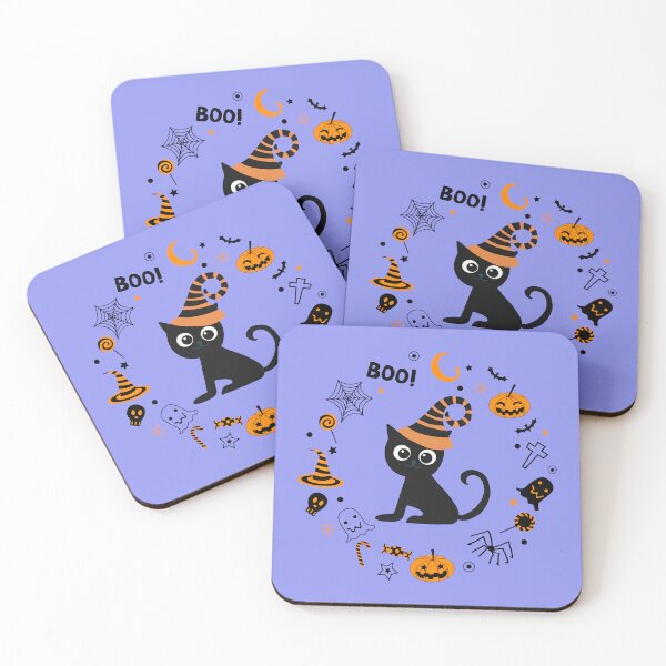 Item preview, Halloween kitten Boo designed and sold by Art by Lilia.