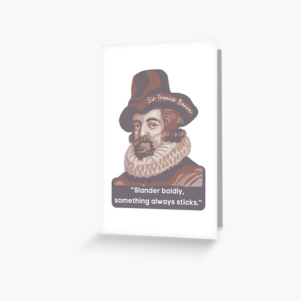 Item preview, Sir Francis Bacon Portrait and Quote designed and sold by Unhinged Heather.