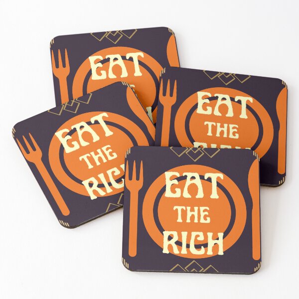 Item preview, EAT THE RICH, (White Text) designed and sold by artbleed.