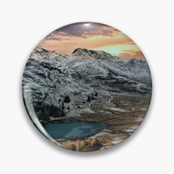 Item preview, Blea Tarn from Lingmoor Fell - January - Winter in Lake District UK designed and sold by CumbriaArt.