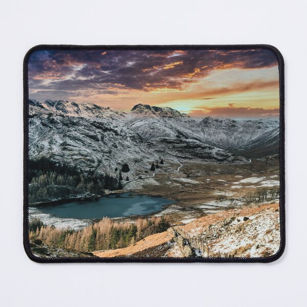 Item preview, Blea Tarn from Lingmoor Fell - January - Winter in Lake District UK designed and sold by CumbriaArt.