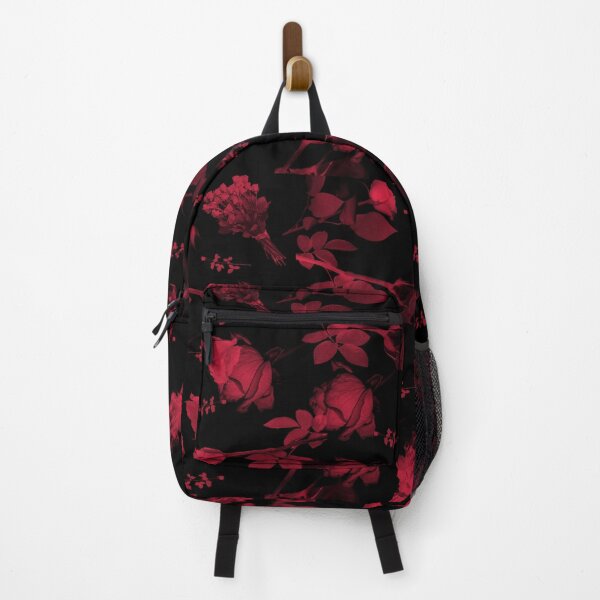 Item preview, Red Aesthetic Bloom Flower pattern Dark ver. designed and sold by wSmileFlowerw.