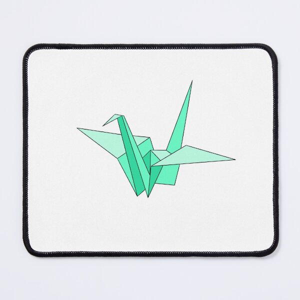 Item preview, Green origami crane designed and sold by CalliesArt.