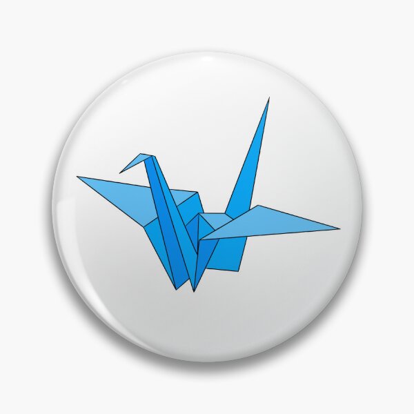 Item preview, Blue origami crane designed and sold by CalliesArt.