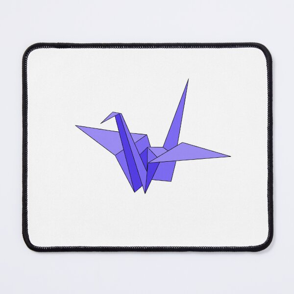 Item preview, Indigo origami crane designed and sold by CalliesArt.