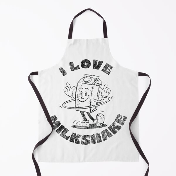 Item preview, I LOVE MILKSHAKE Funny Retro mascot Design designed and sold by ariaarti.