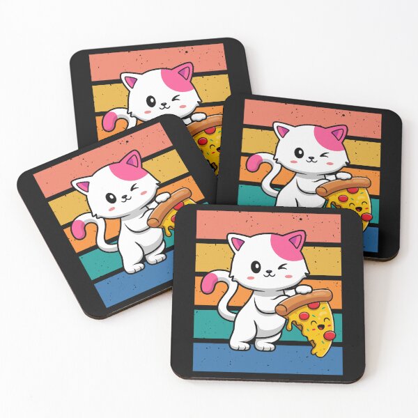 Item preview, Funny Cute Cats eats Noodles Ramen Kawaii Anime Japanese designed and sold by Mac Store.