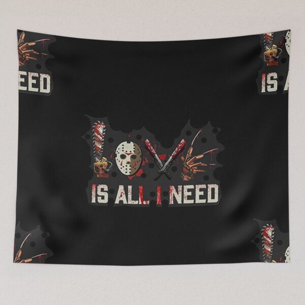 Item preview, All I need is love essential t-shirts, Halloween special horror t-shirts, Halloween 2023 new t-shirts designed and sold by BLUE  bubble.