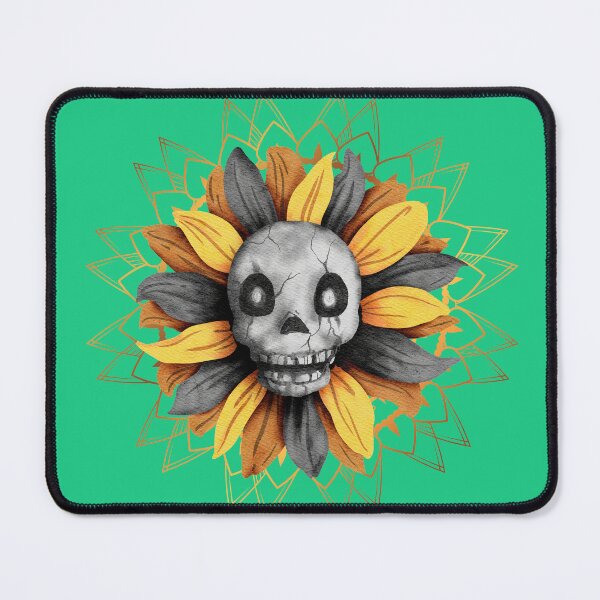 Item preview, Skull in flowers, halloween designed and sold by pookamon14.