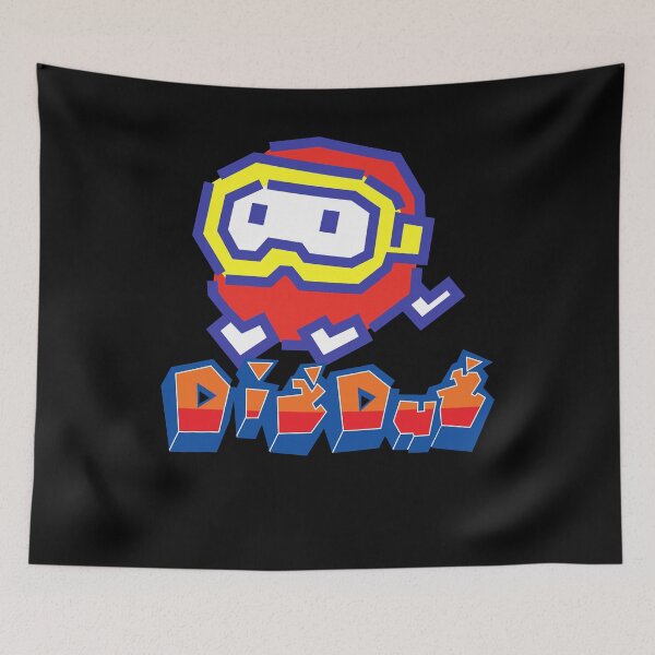 Item preview, The Great Retro Arcade Dig Dug Video Game Birthday designed and sold by MariamGodfrey.