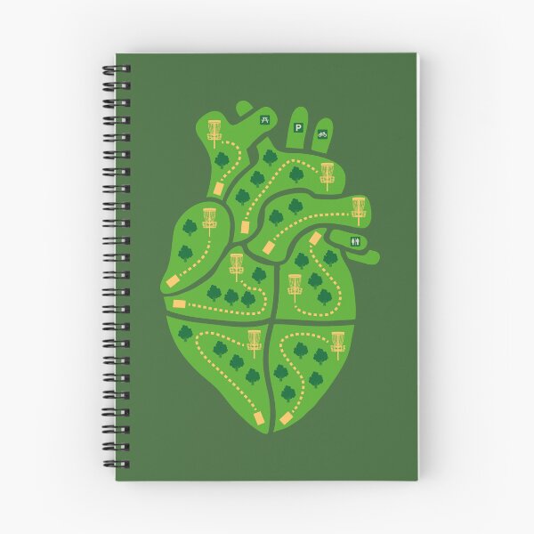 Item preview, Disc Golf Course Map Anatomical Heart Funny Halloween designed and sold by GrandeDuc.