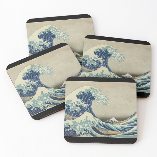 Item preview, Great Wave T-Shirt - Hokusai Duvet Surfing Kanagawa Mount Fuji Sticker designed and sold by deanworld.