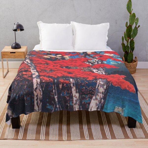 Item preview, Red Forests of Yilunn - Nature Landscape designed and sold by Kijiermono.