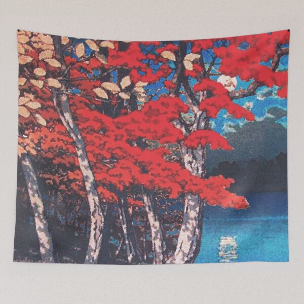 Item preview, Red Forests of Yilunn - Nature Landscape designed and sold by Kijiermono.