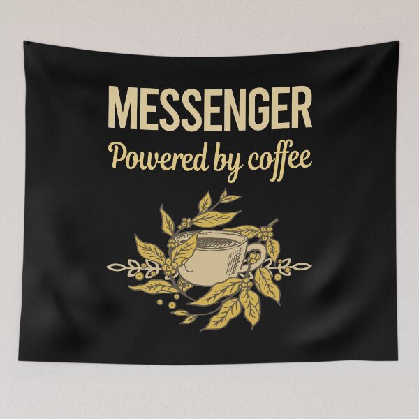 Item preview, Powered By Coffee Messenger designed and sold by cossinulsesj.