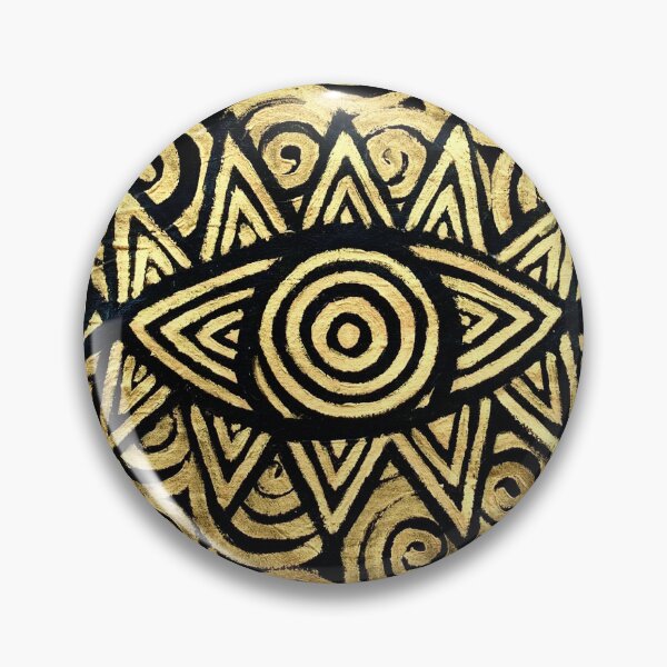 Item preview, OJU OLÓDÙMARÈ (EYE OF THE ALMIGHTY) BLACK ON GOLD SERIES  designed and sold by ArtofAlabi.