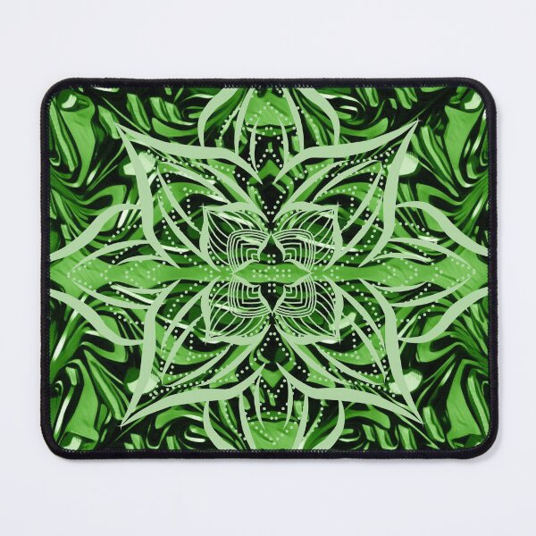 Item preview, Fluid Art Design - Marble Technique Mandala Digital Pattern Green designed and sold by AussieMuma.