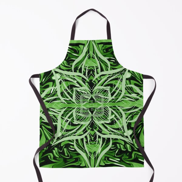 Item preview, Fluid Art Design - Marble Technique Mandala Digital Pattern Green designed and sold by AussieMuma.