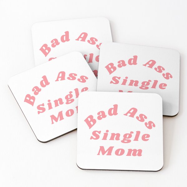 Item preview, Bad Ass Single Mom. Funny NSFW Inappropriate Mom Saying designed and sold by That Cheeky Tee.