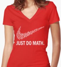 Just do math t-shirt Women's Fitted V-Neck T-Shirt